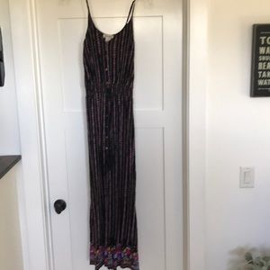 Black summer dress w/3 splits worn a few times